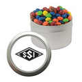 Silver Candy Window Tin w/ Chocolate Littles